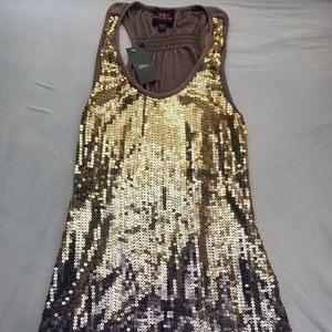 2B bebe Sequin Top (Size S)